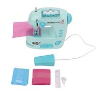 Mini Sewing Machine Kids Beginner Sewing Toy Kit Small Appliance Plaything with Side Button for Early Education