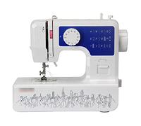 Mini Sewing Machine Portable Household Light Multifunctional Electric Overlocker Machines for Beginners and Kids,12 Needles,2 Speeds,Pedals (Color : Blue)