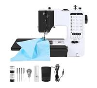 Mini Sewing Machine Portable Replaceable Presser Foot 38 Stitches Overlock Knitting Start Button Electric With Pedal Table Portable Flexible