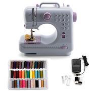 Mini Sewing Machine Portable Sewing Machine for Beginners Adults, Electric Handwork Speed Crafting Mending Machine Electric Overlock Sewing Machines for Sewing Silk Denim Wool Leather