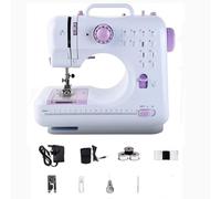 Mini Sewing Machine with Foot Pedal for Beginners,505A Multifunctional Household Small Sewing Machine, Automatic Thread Rewind, Double Thread and Double Speed, Forward and Reverse sewing