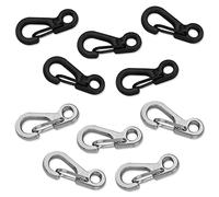 Mini SF Aluminum Paracord Carabiner Inches Clip Tiny Carabiners Set Spring Snap Keyring Hook for Camping Traveling Hiking Keychains Outdoor (10 pcs)