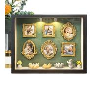 Mini Shadow Boxes - Photo Storage Collectible Photo Book - Mini Museum Silhouettes Box | For Gift Adults Home Office