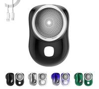 Mini Shave Portable Electric Shaver, Mini Electric Shaver for Men, Portable Powerful Waterproof Razor, Waterproof Powerful Razor for Office/Business Trip, with Digital Display, Wet and Dry (Black)