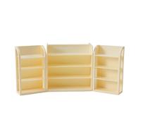 Mini Shelf dollhouses Furniture - Tiny Scale Wooden Display Rack With Multi Tier Structure, Decorative Storage Accent For Collectible Scenes And Model Layout Styling | Living Room Bedroom Tabletop