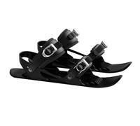Mini Short Ski Skates for Snow, Portable Snowskates with Adjustable Bindings, Fits EU 35-48, Short Skis for Winter Hiking Boots and Snowboard Boots, Compact Snowblades for Downhill, Trails(A)