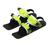 Mini Short Ski Skates, Portable Short Ice Skates or Winter Shoes, Adjustable, Free Size Short Snowskates Snowblades Skiboards yellow