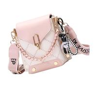 Mini Shoulder Bag - Chic Organizer | Small Phone Wallet Style with Secure Compartment for Women Perfect for Work, Vacation, Errands and Business Meetings, Pink, 説明を参照してください