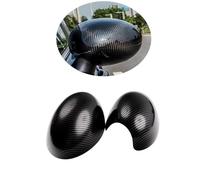 MINI Side Wing Mirror Cover, Gloss Black Mirror Caps Cover for Mini Cooper One/S/JCW R Series R50 R52 R53 2002-2006 (Carbon Pattern)
