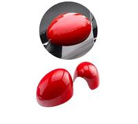 MINI Side Wing Mirror Cover, Gloss Black Mirror Caps Cover for Mini Cooper One/S/JCW R Series R50 R52 R53 2002-2006 (red)
