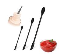 Mini Silicone Spatula Set,3pcs Small Silicone Jar Scraper for Kitchen, Makeup, Cosmetics,Narrow Silicone Spatula for Getting The Last Drop from Jars and Bottles