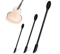 Mini Silicone Spatula, Small Silicone Spoons and Spatula Jar Scraper for Makeup Narrow Bottle, Heat Resistant BPA Free Long Handle Lotion Stirrer Get Last Drop from Bottles