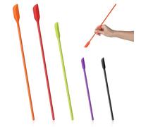 Mini Silicone Spatulas, 5 Pcs Small Makeup Scrapers Thin Jar Spatula Multipurpose Kitchen Scrapers Reusable Tiny Scraper for Kitchen Bottles Cosmetic Skinny Openings Bottles (Multicolor)