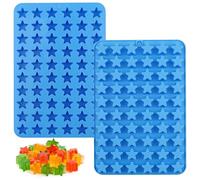 Mini Silicone Star Molds, 60 Cavity Silicone Star Shape Chocolate Mold, Mini Candy & Ice Cube Trays, Candy Silicone Mould, for Chocolate Cake Fondant Sweets