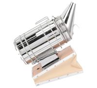 Mini Silver Bee Smoker Steel Hive Beekeeping Tool Stainless