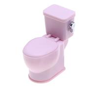 Mini Simulated Toilet - Miniature Bathroom Scene Model with Wash Sounds, Realistic Decorative Bathroom Supporters, Functional Sound Function, Design Figure for
