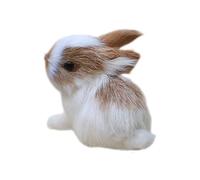 Mini Simulation Rabbits,Realistic Cute Plush Rabbits,Tiny Simulation Stuffed Bunny Animal - for Home Easter Baby Shower Fairy Garden Miniature Scene Nursery Desktop Bedside Mantel