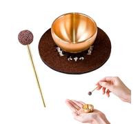 Mini Singing sBowl Set - Relaxation Sound Instruments, Healing Bowls With Soothing Vibrations Feature | Yoga Meditation Chakra Balancing Stress Relief Self-Regulation Mindfulness Practice Use