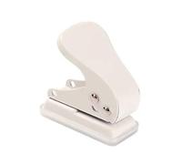 Mini Single-hole Punch Small Single Hole Punch Portable Positioning Diy Handbook Loose-leaf Book Binding Stationery Watercolor Paper Punching Tool (White)