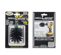 Mini Size Nylon Bristle Motorized Spinning Battery Powered Electric Grill Cleaning Brush by Drillbrush - Bristles are Safe for Consumption - The Best Way to Clean Your Barbecue Grill