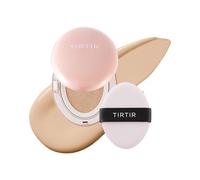 [*Mini Size*] TIRTIR Mask Fit All Cover Pink Cushion | Korean Cushion Foundation, (#21N Ivory, 0.15 Fl Oz)