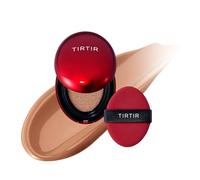 [*Mini Size*] TIRTIR Mask Fit Red Cushion Foundation | Japan's No.1 Choice for Glass skin, Long-Lasting, Lightweight, Buildable Coverage, Semi-Matte (34C Amber, 4.5g (Pack of 1))