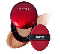 [*Mini Size*] TIRTIR Mask Fit Red Cushion Foundation | Full coverage, Weightless, Skin fit, Satin Glow Finish, Korean Makeup, beauty, Tattoo cover up, Buildable (#34C Amber, 0.15 Fl Oz)