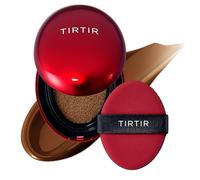 [*Mini Size*] TIRTIR Mask Fit Red Cushion Foundation | Full coverage, Weightless, Skin fit, Satin Glow Finish, Korean Makeup, beauty, Tattoo cover up, Buildable (#47N Ebony, 0.15 Fl Oz)