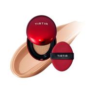 [*Mini Size*] TIRTIR Mask Fit Red Cushion Foundation | Full coverage, Weightless, Skin fit, Satin Glow Finish, Korean Makeup, beauty, Tattoo cover up, Buildable (#33C Hazel, 0.15 Fl Oz)