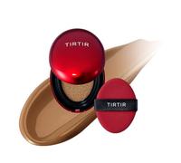 [*Mini Size*] TIRTIR Mask Fit Red Cushion Foundation | Full coverage, Weightless, Skin fit, Satin Glow Finish, Korean Makeup, beauty, Tattoo cover up, Buildable (#43N Deep Cocoa, 0.15 Fl Oz)
