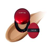 [*Mini Size*] TIRTIR Mask Fit Red Cushion Foundation | Japan's No.1 Choice for Glass skin, Long-Lasting, Lightweight, Buildable Coverage, Semi-Matte (34N Pecan, 4.5g (Pack of 1))