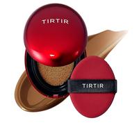 [*Mini Size*] TIRTIR Mask Fit Red Cushion Foundation | Long-Lasting, Lightweight, Buildable Coverage, Semi-Matte Finish, Korean Cushion Foundation (#45W Chestnut, 0.15 Oz)