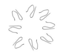 Mini Skater Stainless Steel Curtain Hooks Sharp Point Drapery Hooks Pins for Vertical Blinds Pleated Drapes Door Shower Curtain Rod Rings Art Craft Projects, Silver (40, Small)