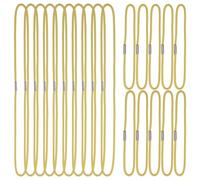 Mini Skater Travel Notebook, Elastic Bands for Refillable Travel Journals Planner, Two Sizes, 20 Pack (Gold, A5 & Passport Size)