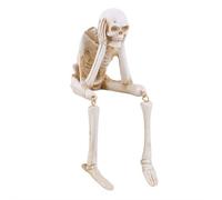 Mini Skeleton Figurines Halloween Decorations,6 Inch Plastic Posable Mini Skeletons for Craft Halloween Hanging Decor & Party Favors (tyle-A 1pcs)