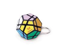 Meffert's Mini Skewb Puzzle Cube Keychain, Brain Teaser for Adults and Kids. Colourful 3D Puzzle Cube on Keyring, Stress Relief Fidget Toy Puzzle