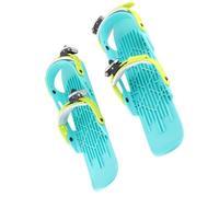 Mini Ski Skates Nylon Portable Adjustable Short Snow Skates Skiboard with Storage Bag for Winter Outdoor Sports (Small Size)