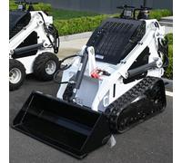 Mini Skid Steer Loader Mini Skid Steer Brand New Loaders for Sale Wheel Loader Mini Engine &Attachments for Farm Gardin Construction Digging, Bull-dozing, Drilling, Augering