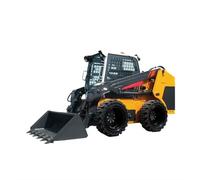 Mini Skid Steer Loader New Wheel Skid Steer Loaderwith Engine & Bucket for Farm Gardin Construction Digging, Bull-dozing, Drilling, Augering
