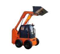 Mini Skid Steer Loader Wheel Loader Skid Loader Backhoe- Heavy Duty Front End Loader for Construction and Earth-Moving Projects