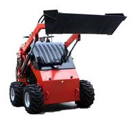 Mini Skid Steer Loader with Bucket - Versatile Mini Wheeled and Crawler Loader for Landscaping, Farming, Material Handling, and Construction Tasks