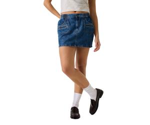 Mini skirt woman Guess Pullon Cargo Bleu 31