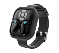 Mini Sleep Earbuds Bluetooth 5.3, Noise-Canceling Sleep Headphones for Deep Sleep | Wristband Design with Remote Control & Page Turner (Black)