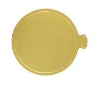 Mini Slice Cake Boards - Cheesecake Slice Round Square Triangle - 9cm Gold Circle - 25x