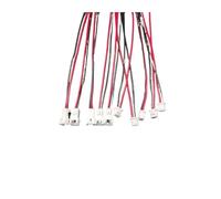 Mini Small JST 1.25mm / PH 2.0mm XH .54mm Pitch Male Female Plug Connector Pin With Wires Cables Socket(Pitch 2.0mm-Male Female,10Pairs)