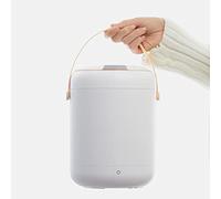 Mini Small Portable Washer Washing Machine, Lightweight and Easy to Carry, Blue Light, Deep Cleaning Half Automatic Washt, for Camping, RV, Travel, Small Spaces (Color : Bianco)
