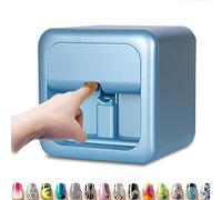 Mini Smart 3D Digital Nail Art Printer, Portable, Finger Art Machine, for Home Nail Salon, Blue