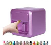 Mini Smart 3D Digital Nail Art Printer, Portable, Finger Art Machine, for Home Nail Salon, Purple