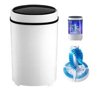 Mini Smart Lazy Shoe Washing Machine, 360° Small Household Machine Automatic, PA Soft Bristles Deep Cleaning, Waterproof IPX4 for Camping Apartments Dorms RV Home,White