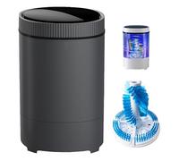 Mini Smart Lazy Shoe Washing Machine, 360° Small Household Machine Automatic, PA Soft Bristles Deep Cleaning, Waterproof IPX4 for Camping Apartments Dorms RV Home,Grey